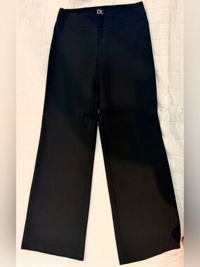 Daily Look Classic Black Wide-Leg Ponte Pants Size M